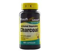 Activated Vegetable Charcoal 260 mg, Mason Vitamins (60 Capsules