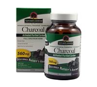 Charcoal 280 mg, Nature's Answer (90 Vegetarian Capsules)